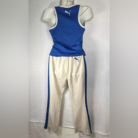 Vintage PUMA Flare Leg Track Pants Racer Back Tank Top Small/X-Small Gym Set - Picture 13 of 13